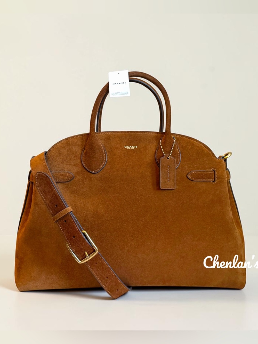 NWT Coach Soft Suede Empire Carryall 40